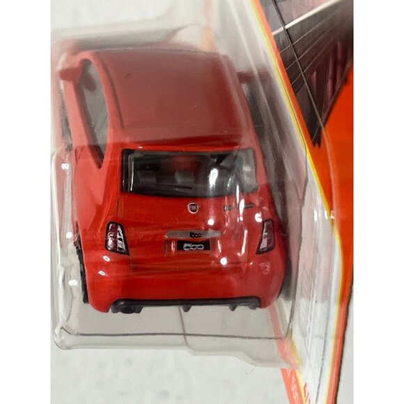 Matchbox 2019 Fiat 500 Turbo Orange Long Card Metal Parts 1:64 Car - Picture 6 of 6